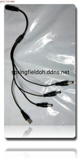 Power splitter for security camera and other peripherals