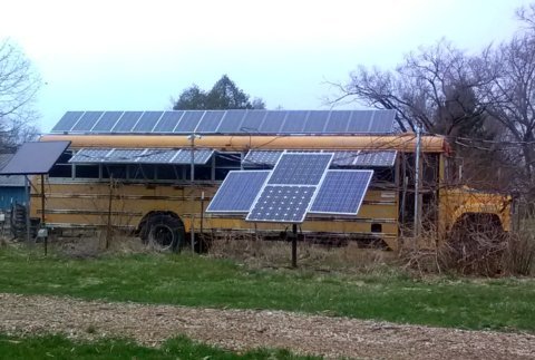 solar awnings up