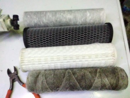 New and Old Water Filters